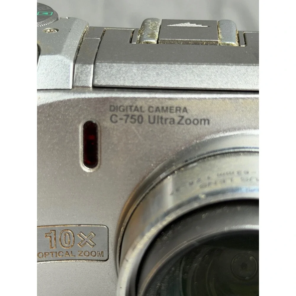 Olympus Camedia C-750 Ultra Zoom 4.0MP Digital Camera Silver Tested and Works